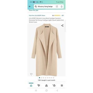 Lillusory long cardigan